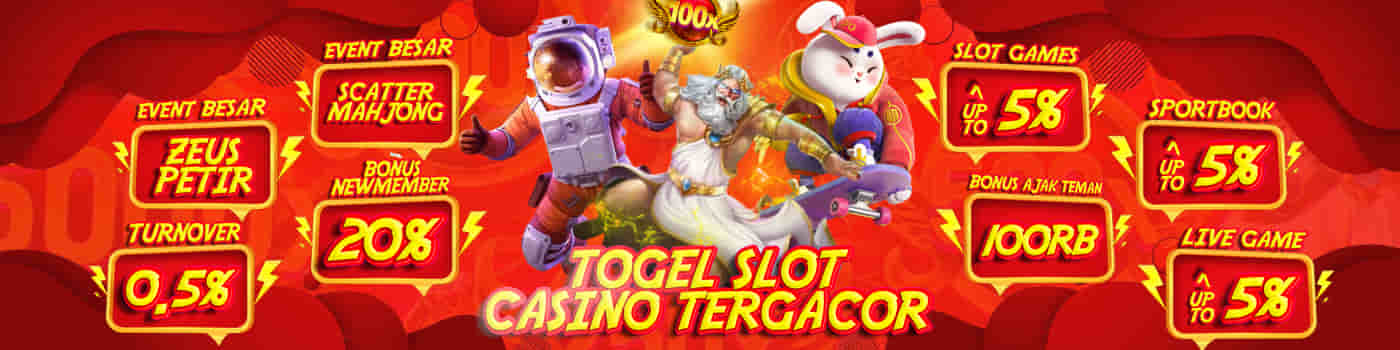 Banner Togel Slot Casino Tergacor